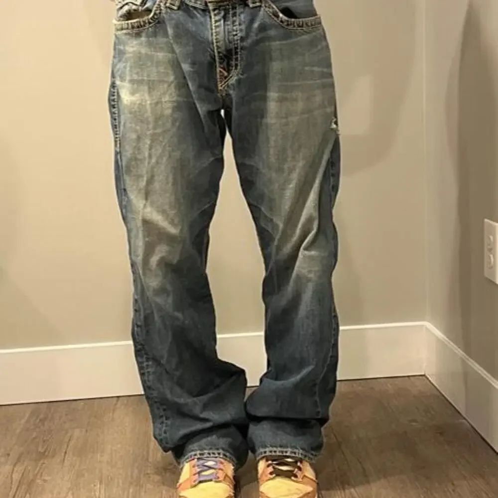 True religion world tour leg jeans in size 38